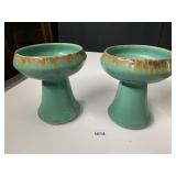 ROSEVILLE POTTERY MATCHING PLANTERS/VASES, TIMES