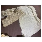 VINTAGE TABLE CLOTHES, NAPKINS, SOME STAINS