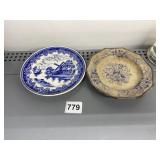 PARADISE PLATE AND BLUE/WHITE PLATE