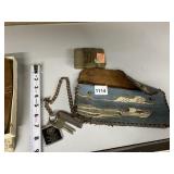 BOAT COIN PURSE AND LADIES CIGARETTE CASE