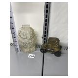 WISE OLD OWL BANK AND CAR BANK