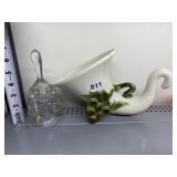 GLASS BELL AND CORNUCOPIA