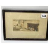 WALLACE NUTTING HAND COLORED PHOTOGRAPH 11.5 X7