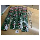 4 HOLIDAY FLASHING NECKLACES NEW, 9" ANGEL ICICLE