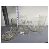 GLASSES AND ASSORTED DISHES
