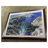 OCEANSIDE PAINTING ON CANVAS 48 X 47