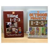 HOME DEPOT BOOKS, TILING 1-2-3, OUTDOOR PROJECTS