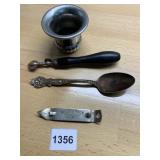 ROLLING ROCK CAN OPENER, PASTRY CUTTER, TOOTHPICK