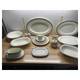 NORITAKE BONE CHINA SERVICE FOR 14 - FIVE PC.