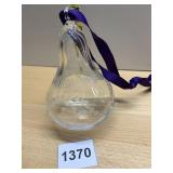 WILLIAM YEOWARD ETCHED GLASS PEAR SHAPED