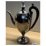 VINTAGE WOOD HANDLE TEA POT