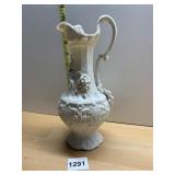 ANTIQUE PARIANWARE EWER 9" H