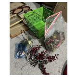 METAL BIN, PICTURE FRAMES, HOLIDAY Dï¿½COR,