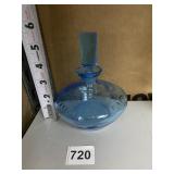 BLUE ETCHED PERFUME W/ STOPPER