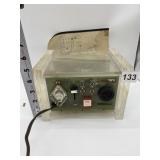 SEEING THRU CLOCK LUCITE CASE, SMALL CHIP ON BACK