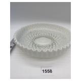 VINTAGE FENTON DIAMOND LACE BOWL