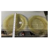 UNIQUE IRIDESCENT 12 1/2 INCH ROUND SERVING DISH