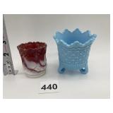 MERCURY GLASS TOOTHPICK HOLDER