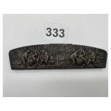 DENMARK ORNATE COMB HOLDER W/ PULL OUT COMB