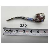 ENAMELED PIPE SOME WEAR ON MOUTH AREA