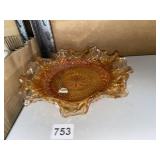 CARNIVAL RUFFLED EDGE 9 INCH DISH