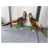 VINTAGE PAIR OF CERAMIC PHEASANT FIGURINES
