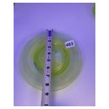 URANIUM GLASS SALAD PLATES NOT MATCHING