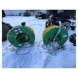 2 SPOOL REELS WITH SEISMIC TESTING PROBES