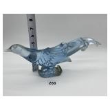 PADEN CITY BLUE PHEASANT BIRD GLASS