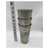 METAL MILKSHAKE CONTAINERS