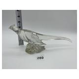 PADEN CITY CLEAR GLASS BIRD