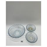 ANCHOR HOCKING BUBBLE GLASS BOWLS