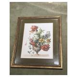 BOTANICAL PRINT IN FRAME UNDER GLASS 25" X 30"