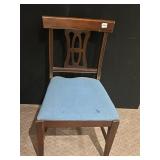 MAHOGANY SIDE CHAIR SOLID FRAME
