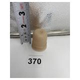OVER SIZE GLASS THIMBLE 1.75" H X 1.25" W CREAMY