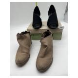 CALVIN KLEIN 6 OPEN TOE SHOES AND SIDE ZIPPER