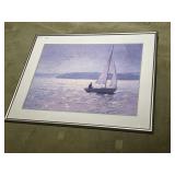 THOMPSON 1981 FRAMED PRINT UNDER GLASS