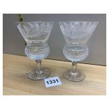 EDINBURGH SCOTLAND CRYSTAL 5" GLASS (ONE HAS