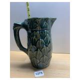 DE DIGOIN GREEN POTTERY PITCHER