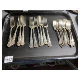 ASSORTMENT OF FLATWARE SEE PHOTOS