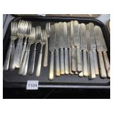 ASSORTMENT OF FLATWARE SEE PHOTOS