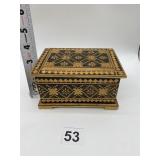 USSR WOOD HAND DECORATED BOX