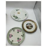 KPM PLATE, DECORATED CRACKED PLATE, FLOWER DESIGN