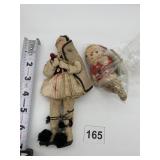 VINTAGE DIME STORE SANTA W/ BAG & VINTAGE GREEK