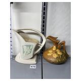 ROSEVILLE 2 PIECES SILHOUETTE BASKET CHIP ON EDGE