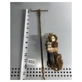 CORKSCREW AND VINTAGE LIGHT