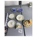 HAND PAINTED MATCH HOLDER, DUCK FIGURE,