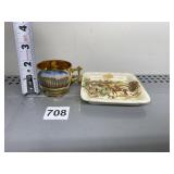 DC MUG, ENGLISH HORSE SCENE PLATE