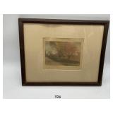 WALLACE NUTTING FRAMED PRINT THE CALL OF THE ROAD