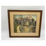 NETHERCOTE WALLACE NUTTING COTTAGE PRINT 14X11 .5